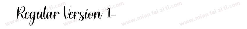 小愚 Regular Version 1字体转换